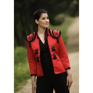 Chaqueta roja inspiración taurina RqueR