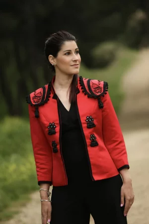 Chaqueta roja inspiración taurina RqueR
