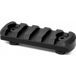 Carril WARNE M-LOK 5 ranuras - negro