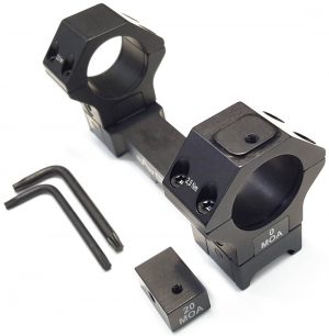 Montura APEL Táctica Black-line 20 MOA para Picatinny - 30mm. altas BH23