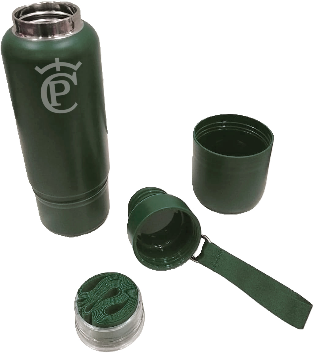Bidón TÉRMICO, 500 ml, fabrica en acero inoxidable (verde) - Imagen 2
